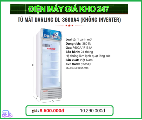 Tủ mát Darling DL-3600A4 (không inverter)