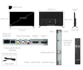Android Tivi Sharp 32 inch 2T-C32EG2X