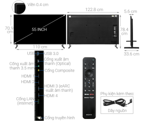 Google Tivi Sony 4K 55 inch KD-55X85L