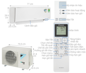 Máy lạnh Daikin Inverter 1 HP ATKB25YVMV