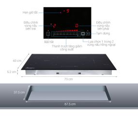 Bếp từ hồng ngoại Apex APB9982