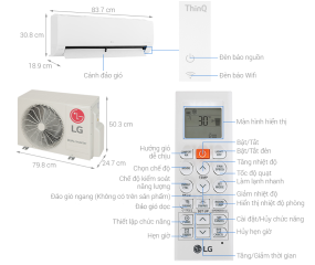 Máy lạnh LG Inverter 1.5 HP V13WIN1 2024