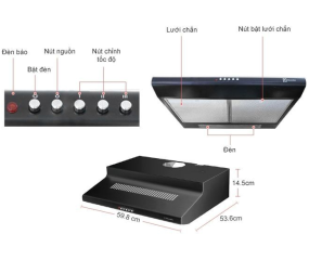 Máy hút mùi Electrolux EFT6510K