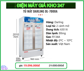 Tủ Mát Darling DL-7000A