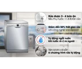 Máy rửa chén Bosch SMS63L08EA 12 bộ