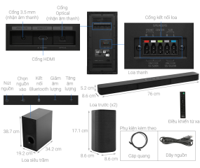 Loa thanh soundbar Sony 5.1 HT-S20R 400W