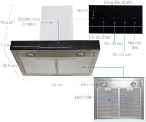 MÁY HÚT MÙI ELECTROLUX EFC635SAR