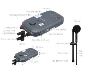 Máy nước nóng trực tiếp Electrolux 4500W EWE451RB-G6