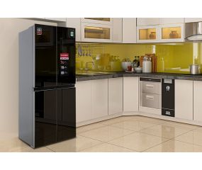 Tủ lạnh Sharp Inverter 362 lít Multi Door SJ-FX420VG-BK