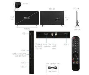 Smart Tivi QNED LG 4K 43 inch 43QNED75SRA