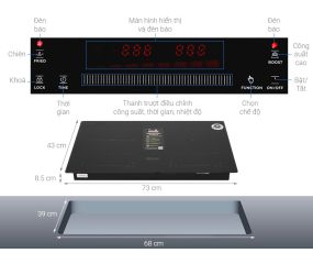 Bếp từ hồng ngoại lắp âm Sunhouse Mama MMB9303