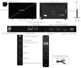 OLED Tivi Sony 4K 55 inch KD-55A80K