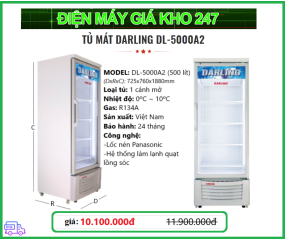 Tủ mát Darling DL-5000A2 - ORDER