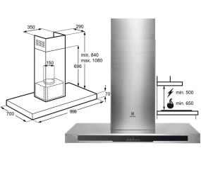 Máy hút mùi Electrolux EFL10566DX