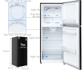 Tủ lạnh Sharp Inverter 181 lít SJ-X198V-DG 2024