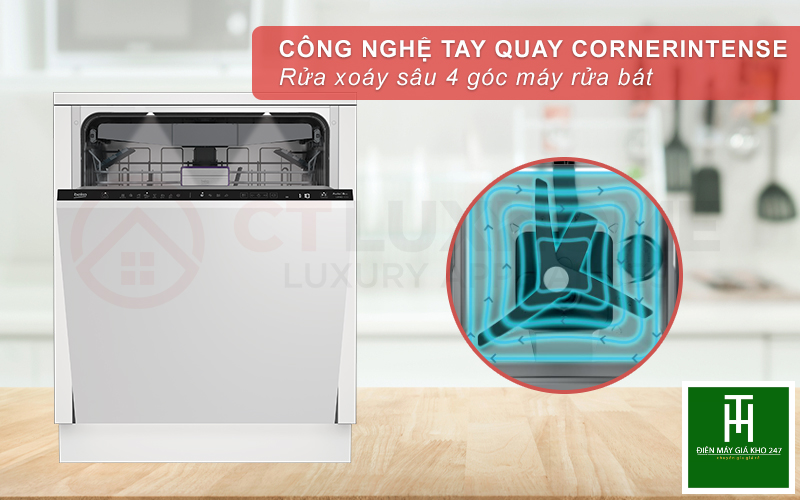 MÁY RỬA BÁT ÂM TỦ BEKO BDIN386E4AD - 16 BỘ 10