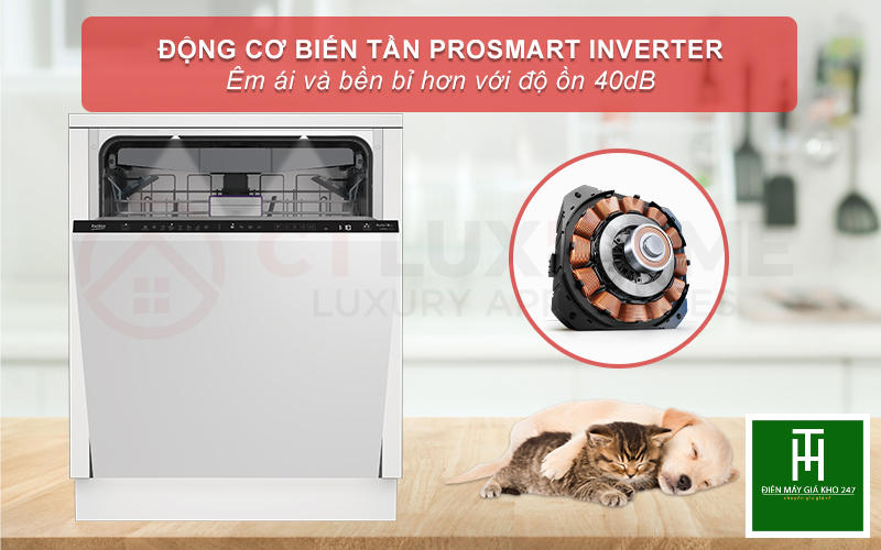 MÁY RỬA BÁT ÂM TỦ BEKO BDIN386E4AD - 16 BỘ 15
