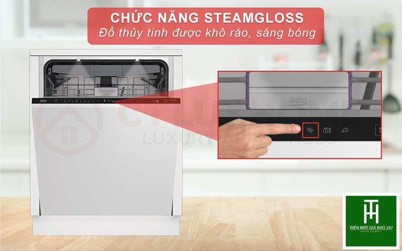 SteamGloss giữ đồ thủy tinh luôn sáng bóng